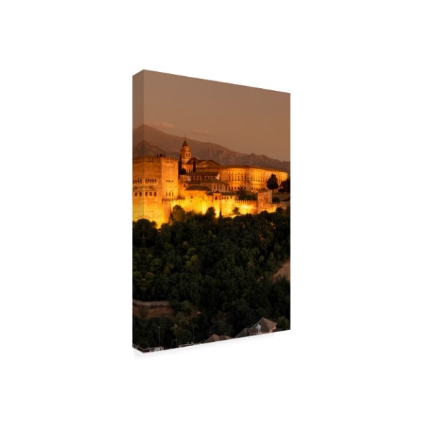 Philippe Hugonnard 'Made In Spain The Beautiful Alhambra At Night III' Canvas Art,12x19